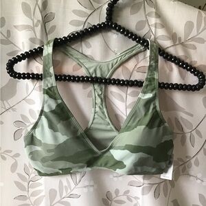 Aerie Camo Racer Back Swim Top